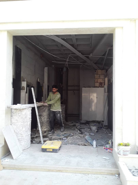 محل نصب درب لابی پروژه هفت تیر تهران